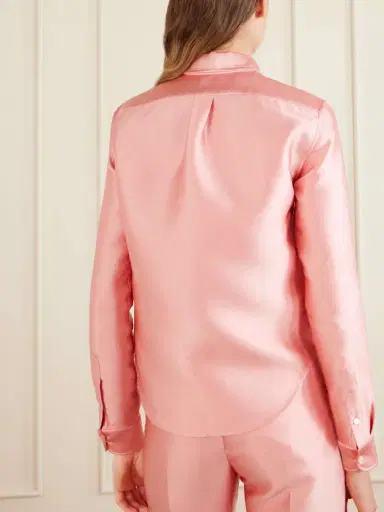 Calvin Klein Collection Sophie Satin Shirt | Thumbnail 4 Calvin Klein Collection Sophie Satin Shirt | Thumbnail 4