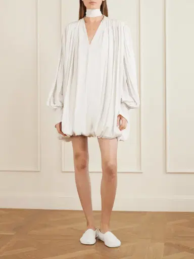 Calvin Klein Collection Allegra Belted Silk Crepe De Chine | Thumbnail 2 Calvin Klein Collection Allegra Belted Silk Crepe De Chine | Thumbnail 2