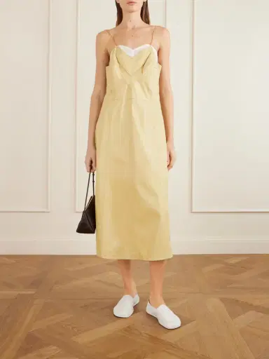 Calvin Klein Collection Fia Leather Midi Dress | Thumbnail 2 Calvin Klein Collection Fia Leather Midi Dress | Thumbnail 2