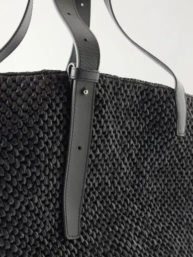 LIÉ STUDIO The Bianca Leather-trimmed Raffia Tote | Thumbnail 5 LIÉ STUDIO The Bianca Leather-trimmed Raffia Tote | Thumbnail 5