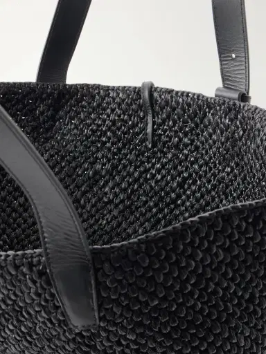 LIÉ STUDIO The Bianca Leather-trimmed Raffia Tote | Thumbnail 6 LIÉ STUDIO The Bianca Leather-trimmed Raffia Tote | Thumbnail 6