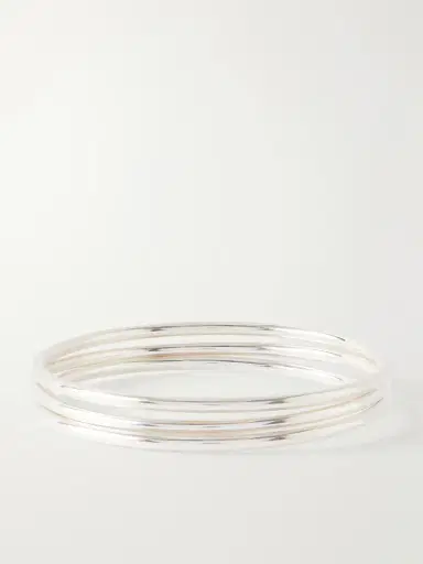 Sophie Buhai Kaya Set Of Three Silver Bangles | Thumbnail 3 Sophie Buhai Kaya Set Of Three Silver Bangles | Thumbnail 3