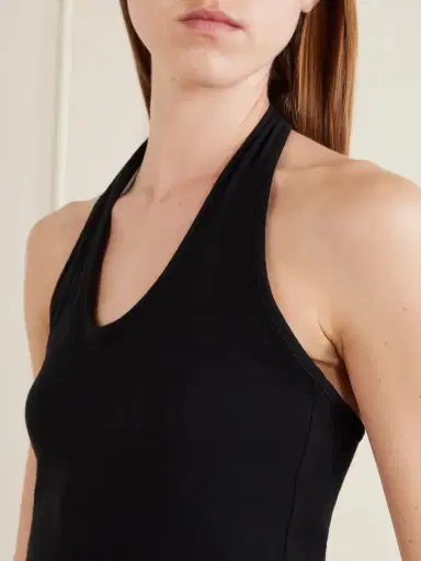 Matteau Tie-detailed Cotton-jersey Halterneck Tank | Thumbnail 4 Matteau Tie-detailed Cotton-jersey Halterneck Tank | Thumbnail 4