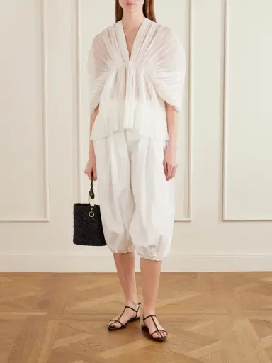 LIBEROWE Santos Pleated Ruffled Silk-organza Blouse | Thumbnail 2 LIBEROWE Santos Pleated Ruffled Silk-organza Blouse | Thumbnail 2