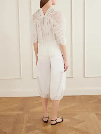 LIBEROWE Santos Pleated Ruffled Silk-organza Blouse | Thumbnail 3 LIBEROWE Santos Pleated Ruffled Silk-organza Blouse | Thumbnail 3