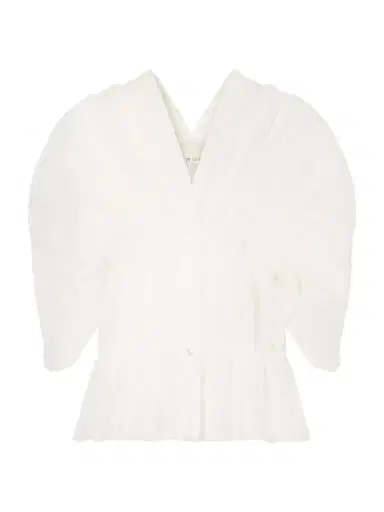 LIBEROWE Santos Pleated Ruffled Silk-organza Blouse | Thumbnail 1 LIBEROWE Santos Pleated Ruffled Silk-organza Blouse | Thumbnail 1