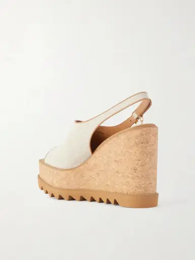 Stella McCartney Sneakelyse Canvas Slingback Platform Wedge Sandals | Thumbnail 3 Stella McCartney Sneakelyse Canvas Slingback Platform Wedge Sandals | Thumbnail 3