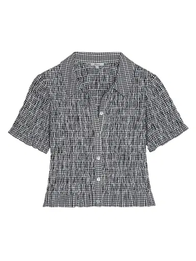 RAILS Women's Alton Gingham Smock Shirt - Black Gingham - Size XL | Thumbnail 1 RAILS Women's Alton Gingham Smock Shirt - Black Gingham - Size XL | Thumbnail 1