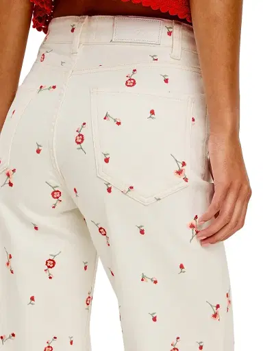 RAILS Women's Getty Floral High-Rise Crop Jeans - Ecru Romantic Floral | Thumbnail 6 RAILS Women's Getty Floral High-Rise Crop Jeans - Ecru Romantic Floral | Thumbnail 6