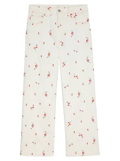 RAILS Women's Getty Floral High-Rise Crop Jeans - Ecru Romantic Floral | Thumbnail 1 RAILS Women's Getty Floral High-Rise Crop Jeans - Ecru Romantic Floral | Thumbnail 1