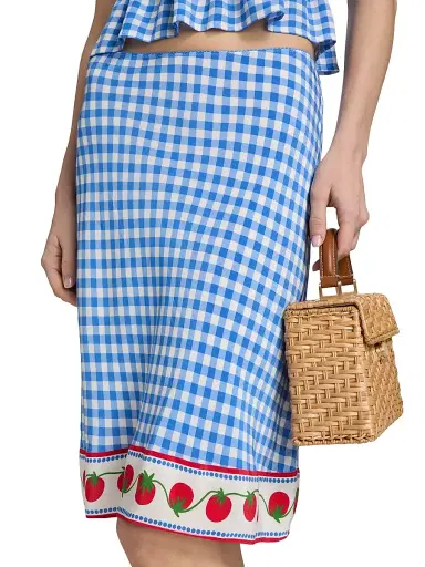 RAILS Women's Grazia Gingham A-Line Skirt - Gingham Tomatoes - Size XS | Thumbnail 6 RAILS Women's Grazia Gingham A-Line Skirt - Gingham Tomatoes - Size XS | Thumbnail 6