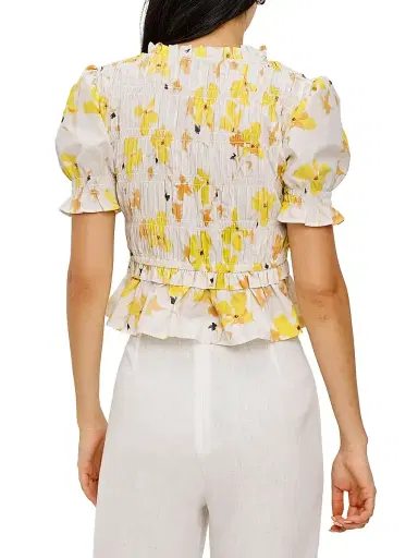 RAILS Women's Fontane Floral Cotton Blouse - Tossed Daffodils | Thumbnail 4 RAILS Women's Fontane Floral Cotton Blouse - Tossed Daffodils | Thumbnail 4