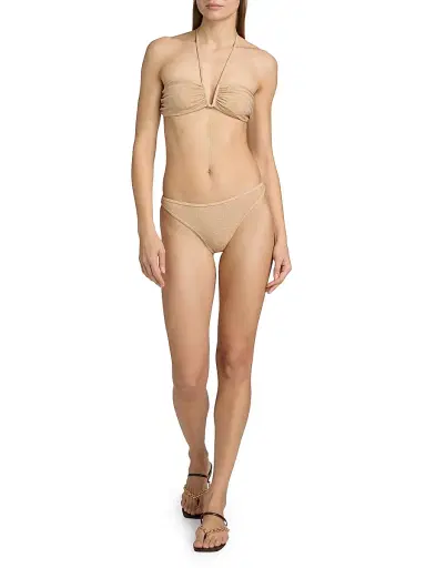 Ramy Brook Women's June Metallic Bikini Top - Gold | Thumbnail 2 Ramy Brook Women's June Metallic Bikini Top - Gold | Thumbnail 2