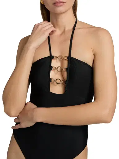 Ramy Brook Women's Lorena Ring One-Piece Swimsuit - Black | Thumbnail 5 Ramy Brook Women's Lorena Ring One-Piece Swimsuit - Black | Thumbnail 5