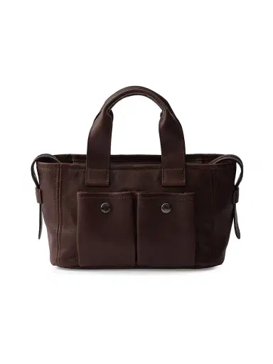 Prada Women's Route Leather Tote Bag - Brown | Thumbnail 3 Prada Women's Route Leather Tote Bag - Brown | Thumbnail 3