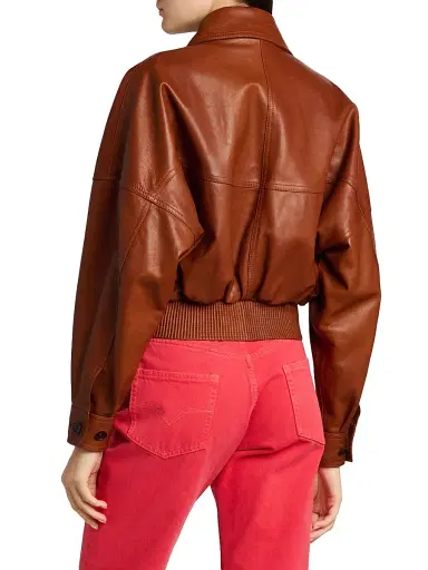 Versace Women's Blouson Leather Jacket - Stradivarius - Size 10 | Thumbnail 5 Versace Women's Blouson Leather Jacket - Stradivarius - Size 10 | Thumbnail 5