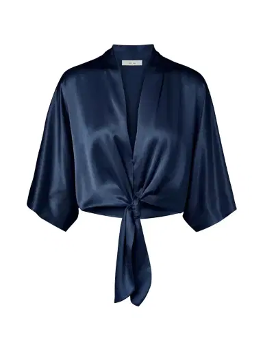 THE SEI Dolman Tie-Front Silk Blouse | Thumbnail 1 THE SEI Dolman Tie-Front Silk Blouse | Thumbnail 1
