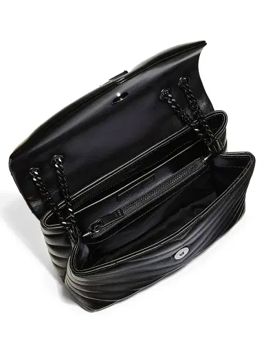 Saint Laurent Women's Loulou Matelassé Leather Shoulder Bag - Noir | Thumbnail 3 Saint Laurent Women's Loulou Matelassé Leather Shoulder Bag - Noir | Thumbnail 3