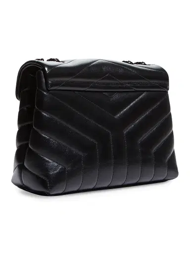 Saint Laurent Women's Loulou Matelassé Leather Shoulder Bag - Noir | Thumbnail 6 Saint Laurent Women's Loulou Matelassé Leather Shoulder Bag - Noir | Thumbnail 6
