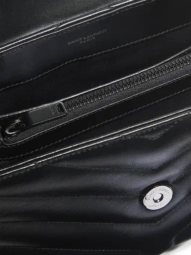 Saint Laurent Women's Loulou Matelassé Leather Shoulder Bag - Noir | Thumbnail 7 Saint Laurent Women's Loulou Matelassé Leather Shoulder Bag - Noir | Thumbnail 7