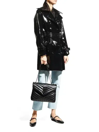 Saint Laurent Women's Loulou Matelassé Leather Shoulder Bag - Noir | Thumbnail 1 Saint Laurent Women's Loulou Matelassé Leather Shoulder Bag - Noir | Thumbnail 1
