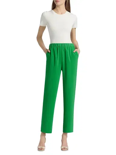 Misook Women's Nora Crepe Straight-Leg Pants | Thumbnail 2 Misook Women's Nora Crepe Straight-Leg Pants | Thumbnail 2