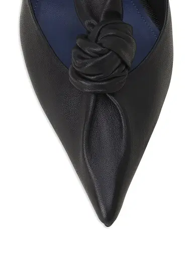 Lanvin Women's Midnight Step Leather Bow Pumps - Black | Thumbnail 6 Lanvin Women's Midnight Step Leather Bow Pumps - Black | Thumbnail 6