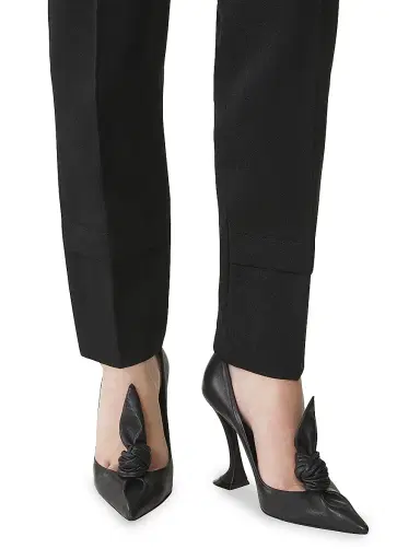 Lanvin Women's Midnight Step Leather Bow Pumps - Black | Thumbnail 7 Lanvin Women's Midnight Step Leather Bow Pumps - Black | Thumbnail 7