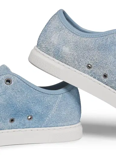 Lanvin Women's Dbb1 Denim & Leather Sneakers - Denim Blue | Thumbnail 5 Lanvin Women's Dbb1 Denim & Leather Sneakers - Denim Blue | Thumbnail 5