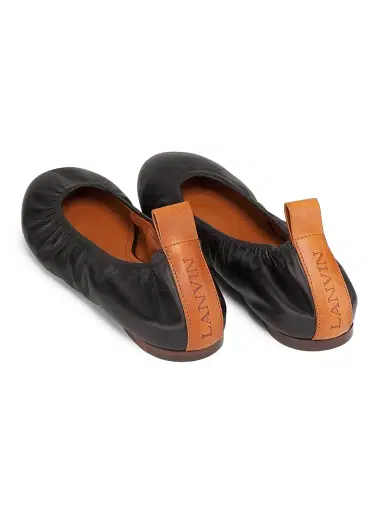 Lanvin Women's Leather Ballerina Flats - Black | Thumbnail 3 Lanvin Women's Leather Ballerina Flats - Black | Thumbnail 3