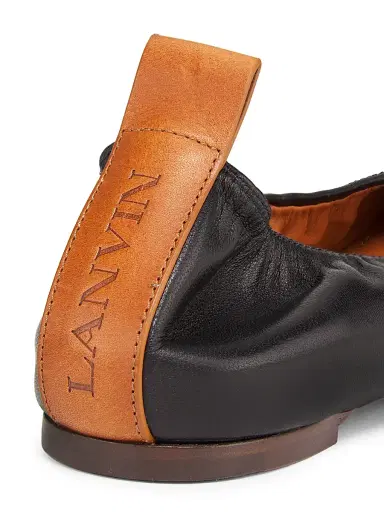 Lanvin Women's Leather Ballerina Flats - Black | Thumbnail 5 Lanvin Women's Leather Ballerina Flats - Black | Thumbnail 5