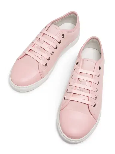 Lanvin Women's Dbb1 Leather Sneakers - Pale Pink | Thumbnail 4 Lanvin Women's Dbb1 Leather Sneakers - Pale Pink | Thumbnail 4