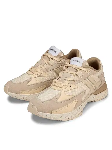 Lanvin Women's Jla Low-Top Leather Sneakers - Beige Grey | Thumbnail 2 Lanvin Women's Jla Low-Top Leather Sneakers - Beige Grey | Thumbnail 2