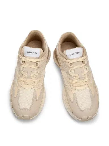 Lanvin Women's Jla Low-Top Leather Sneakers - Beige Grey | Thumbnail 4 Lanvin Women's Jla Low-Top Leather Sneakers - Beige Grey | Thumbnail 4