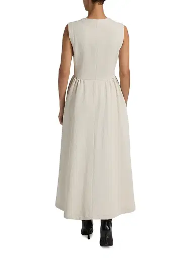 LAMARQUE Women's Tamika Cotton-Linen A-Line Maxi Dress - Natural - Size Small | Thumbnail 5 LAMARQUE Women's Tamika Cotton-Linen A-Line Maxi Dress - Natural - Size Small | Thumbnail 5