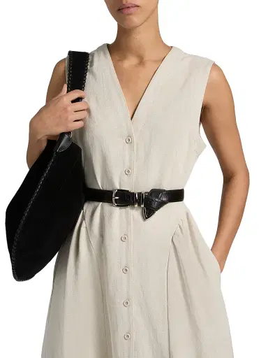 LAMARQUE Women's Tamika Cotton-Linen A-Line Maxi Dress - Natural - Size Small | Thumbnail 6 LAMARQUE Women's Tamika Cotton-Linen A-Line Maxi Dress - Natural - Size Small | Thumbnail 6