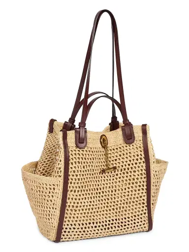 Chloé Women's Iconic Raffia-Leather Tote Bag - Hot Sand | Thumbnail 6 Chloé Women's Iconic Raffia-Leather Tote Bag - Hot Sand | Thumbnail 6