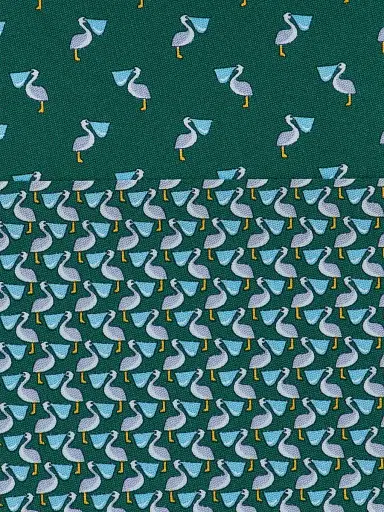 Ferragamo Men's Bea Pelicans Silk Tie | Thumbnail 4 Ferragamo Men's Bea Pelicans Silk Tie | Thumbnail 4