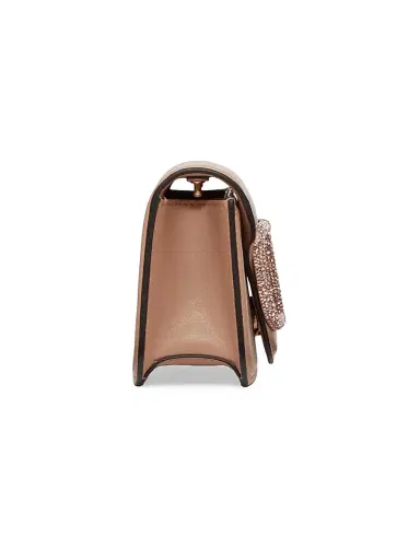 Valentino Garavani Women's Locò Shoulder Bag with Jewel Logo - Rose Cannelle | Thumbnail 4 Valentino Garavani Women's Locò Shoulder Bag with Jewel Logo - Rose Cannelle | Thumbnail 4