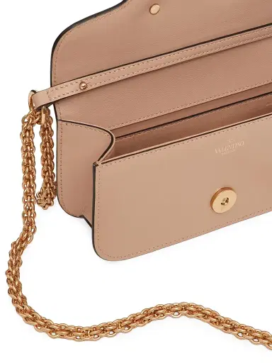 Valentino Garavani Women's Locò Shoulder Bag with Jewel Logo - Rose Cannelle | Thumbnail 6 Valentino Garavani Women's Locò Shoulder Bag with Jewel Logo - Rose Cannelle | Thumbnail 6
