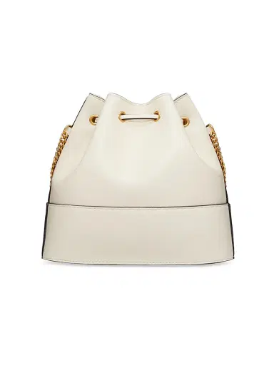 Valentino Garavani Women's Mini VLogo Signature Bucket Bag in Nappa Leather - Light | Thumbnail 3 Valentino Garavani Women's Mini VLogo Signature Bucket Bag in Nappa Leather - Light | Thumbnail 3