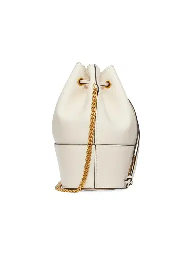 Valentino Garavani Women's Mini VLogo Signature Bucket Bag in Nappa Leather - Light | Thumbnail 4 Valentino Garavani Women's Mini VLogo Signature Bucket Bag in Nappa Leather - Light | Thumbnail 4