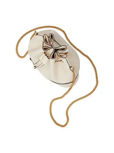 Valentino Garavani Women's Mini VLogo Signature Bucket Bag in Nappa Leather - Light | Thumbnail 5 Valentino Garavani Women's Mini VLogo Signature Bucket Bag in Nappa Leather - Light | Thumbnail 5