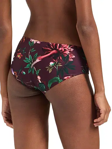 La DoubleJ Women's Boy Brief - Zooflora Mini Bordeaux | Thumbnail 4 La DoubleJ Women's Boy Brief - Zooflora Mini Bordeaux | Thumbnail 4