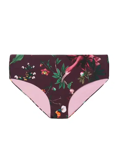 La DoubleJ Women's Boy Brief - Zooflora Mini Bordeaux | Thumbnail 1 La DoubleJ Women's Boy Brief - Zooflora Mini Bordeaux | Thumbnail 1