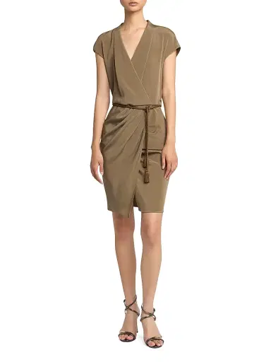 Giorgio Armani Women's Draped Wrap-Style Minidress | Thumbnail 2 Giorgio Armani Women's Draped Wrap-Style Minidress | Thumbnail 2