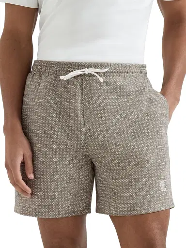 Brunello Cucinelli Men's Flower Print Nylon Swim Shorts | Thumbnail 2 Brunello Cucinelli Men's Flower Print Nylon Swim Shorts | Thumbnail 2