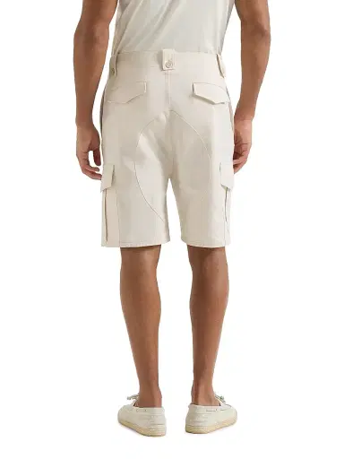 Brunello Cucinelli Men's Cotton and Linen Canvas Bermuda Shorts - White | Thumbnail 3 Brunello Cucinelli Men's Cotton and Linen Canvas Bermuda Shorts - White | Thumbnail 3
