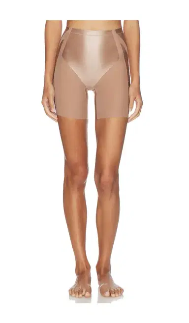 Spanx Spanxshape Satin-x Booty-lifting Mid-thigh Short | Thumbnail 1 Spanx Spanxshape Satin-x Booty-lifting Mid-thigh Short | Thumbnail 1