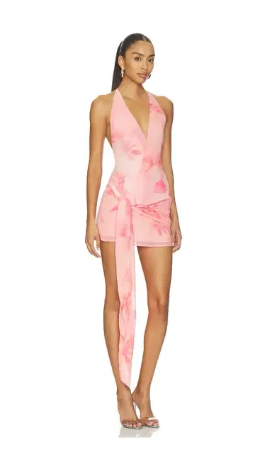 MORE TO COME Karter Wrap Mini Dress | Thumbnail 2 MORE TO COME Karter Wrap Mini Dress | Thumbnail 2